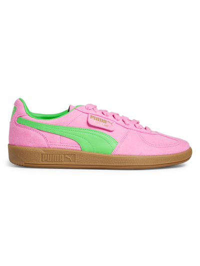 Shop Puma Men's Palermo Og Suede Low-top Sneakers In Pink Delight  Green