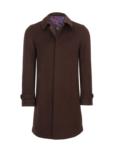 Shop Stefano Ricci Men's Cashmere Coat In Brown