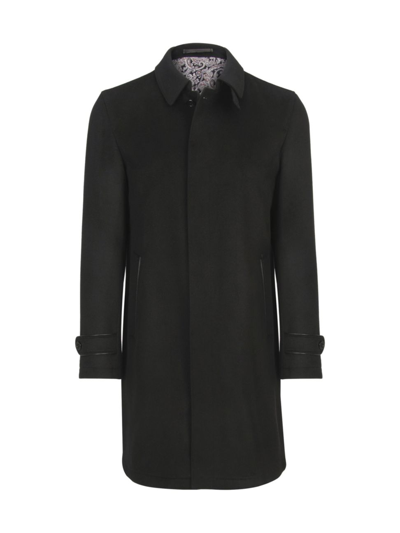 Shop Stefano Ricci Men's Cashmere Coat In Black