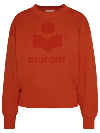 Shop Isabel Marant Étoile Orange Cotton Blend 'ailys' Sweater Shirt