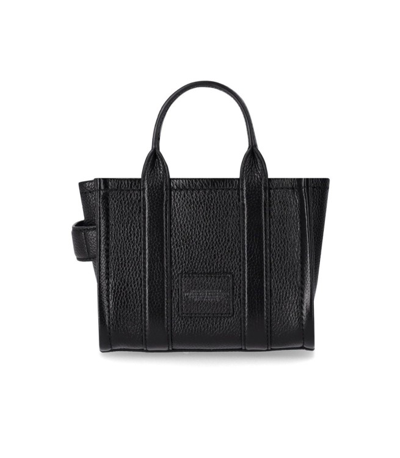 Shop Marc Jacobs The Leather Mini Tote Black Bag