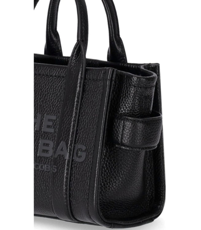 Shop Marc Jacobs The Leather Mini Tote Black Bag