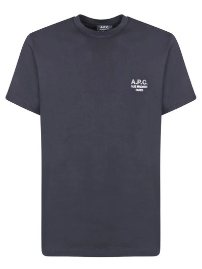 Shop Apc Classic-cut T-shirt In Grey