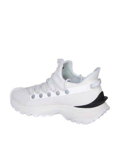 Shop Moncler Side Logo Sneakers In White