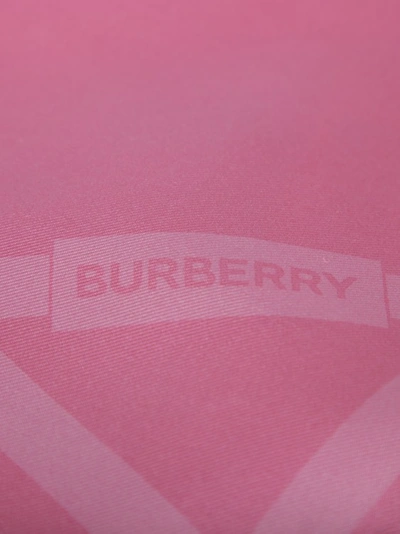 Shop Burberry Silk Foulard In Pink
