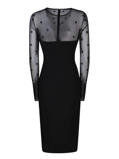 Shop Givenchy Wool-blend Dress In Black
