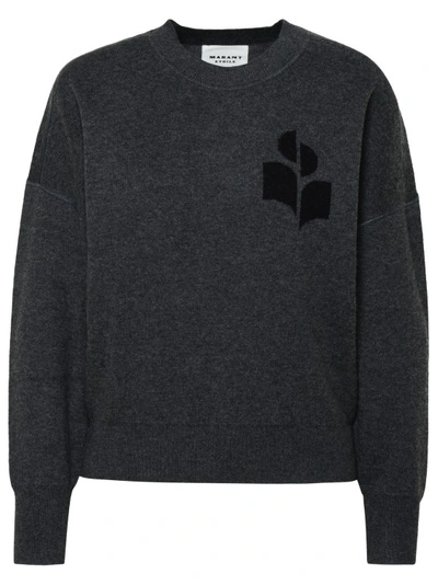 Shop Isabel Marant Étoile Gray Wool Blend 'atlee' Sweater In Grey