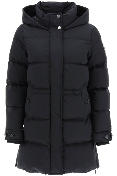 Woolrich Alsea Hooded Down Parka In Black