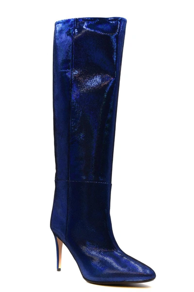 Shop Anna F . Boots In Electric Blue