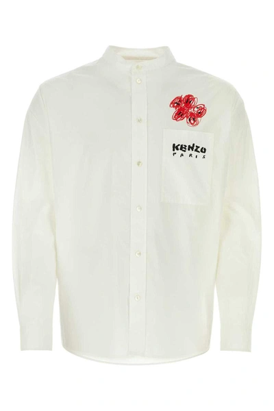 Shop Kenzo Shirts In White