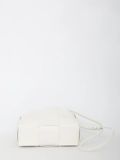 Shop Bottega Veneta Mini Arco Tote Bag In White