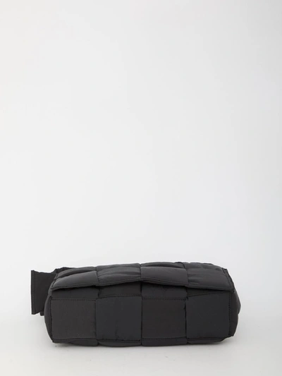 Shop Bottega Veneta Padded Tech Cassette Bag In Black