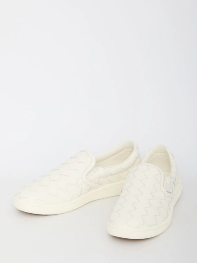 Shop Bottega Veneta Sawyer Sneakers In White