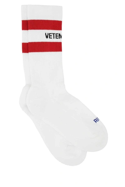 Shop Vetements Socks In White