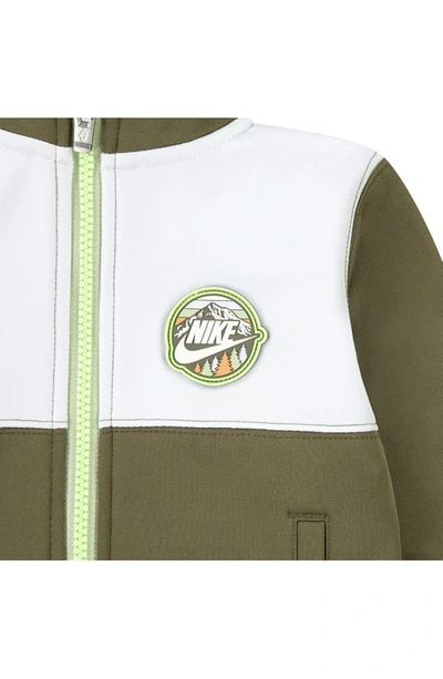 Shop Nike Dri-fit Jacket & Joggers Set In Medium Olive