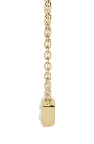 Shop Jennifer Fisher 18k Gold Radiant Sol Lab Created Diamond Pendant Necklace In D1.50ct - 18k Yellow Gold