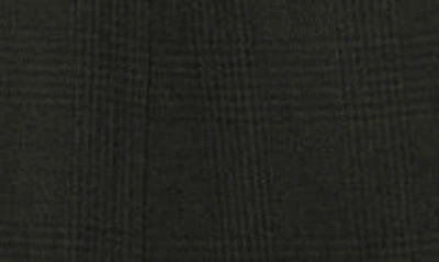 Shop Balenciaga Glen Plaid Deconstructed Stretch Wool Coat In Khaki/ Black