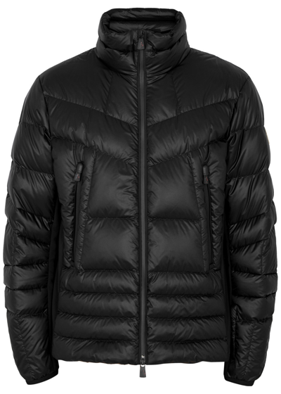 Shop Moncler Canmore Quilted Shell Jacket In Black