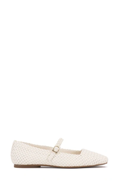 Shop Vince Camuto Vinley Mary Jane Square Toe Flat In Coconut Cream