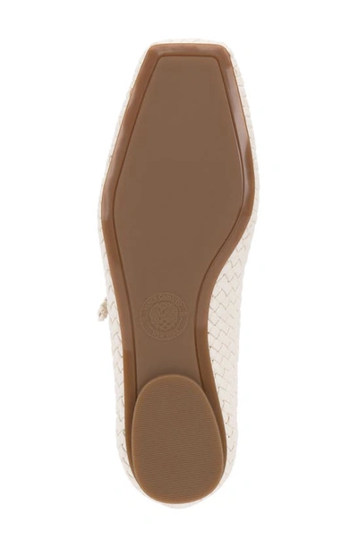 Shop Vince Camuto Vinley Mary Jane Square Toe Flat In Coconut Cream
