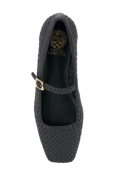 Shop Vince Camuto Vinley Mary Jane Square Toe Flat In Black