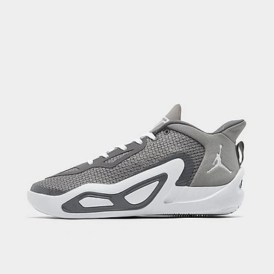 Shop Nike Jordan Big Kids' Jordan Tatum 1 Basketball Shoes In Medium Grey/white/gunsmoke