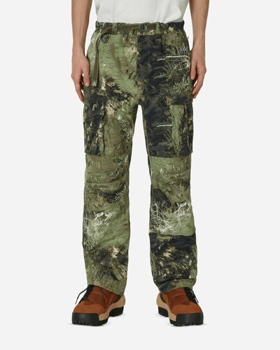 Shop Nike Acg All-over Print Cargo Pants Oil Green / Medium Olive In Black