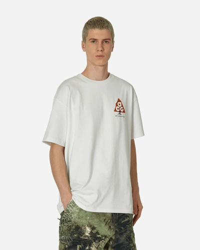 Shop Nike Acg Wildwood T-shirt Summit White In Black