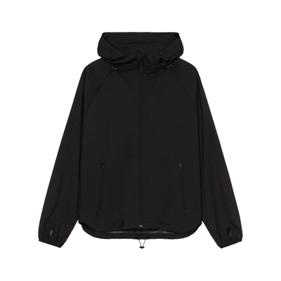 Shop Kenzo Hooded Windbreaker In Black