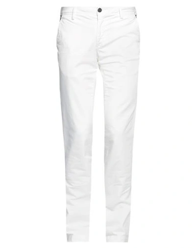 Shop Mason's Man Pants White Size 34 Cotton, Lycra