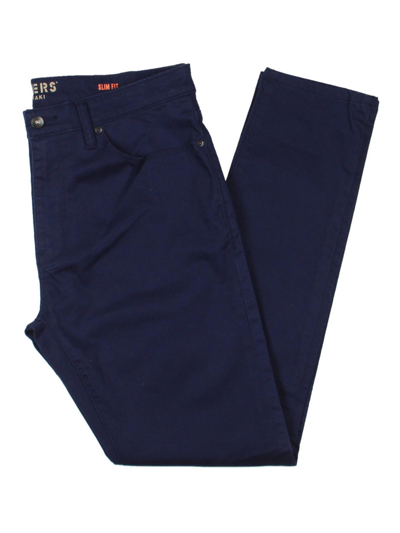 Shop Dockers Mens Slim Fit Jean Cut Khaki Pants In Blue