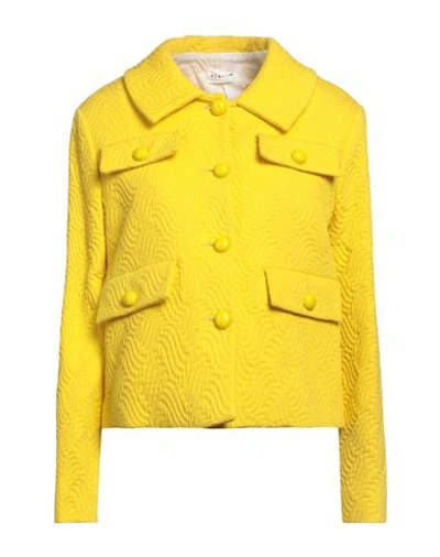 Shop P.a.r.o.s.h P. A.r. O.s. H. Woman Blazer Yellow Size S Cotton, Polyamide
