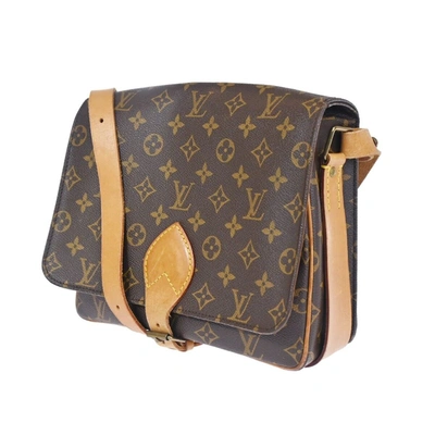 Pre-owned Louis Vuitton Cartouchiere Canvas Shoulder Bag () In Brown