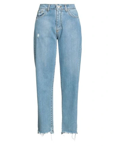 Shop Klixs Woman Jeans Blue Size 30 Cotton, Elastane