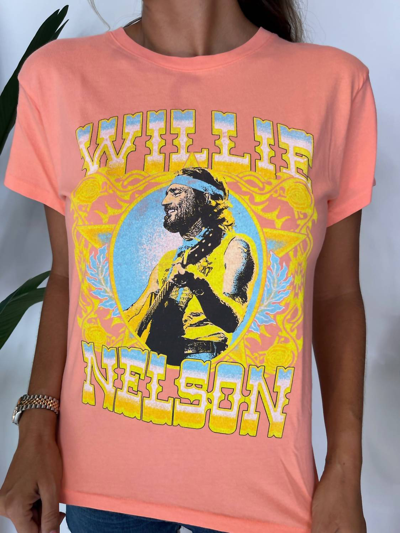 Shop Daydreamer Willie Nelson Outlaw Country Tour Tee In Desert Flower In Multi