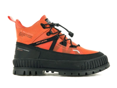 Shop Palladium Pallashock Travel Waterproof Unisex Boots In Orange