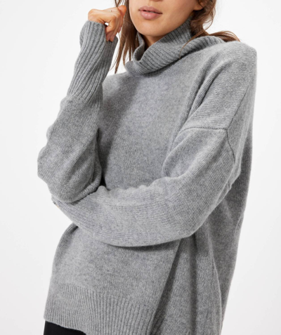 Shop Sophie Rue Pullover Turtleneck Sweater In Heather Grey