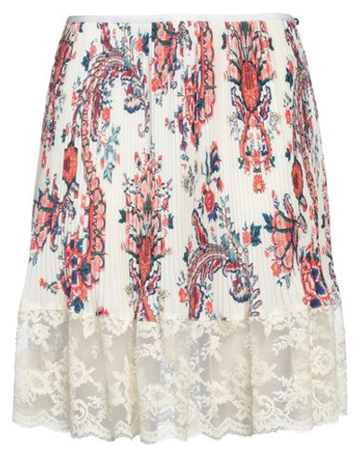Shop Rabanne Woman Mini Skirt Cream Size 8 Polyester, Nylon, Elastane In White