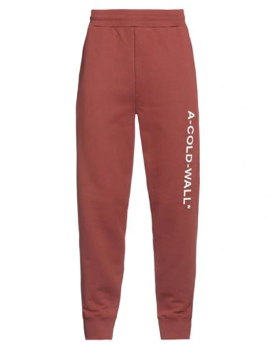 Shop A-cold-wall* Man Pants Brick Red Size S Cotton, Elastane