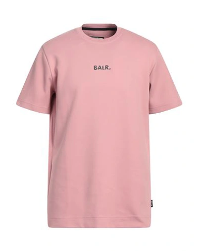 Shop Balr. Man T-shirt Pastel Pink Size L Cotton, Polyester