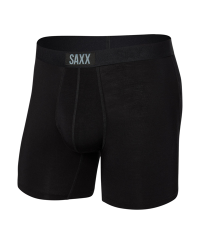 Shop Saxx Men's Vibe Super Soft Slim Fit Boxer Briefs In Black