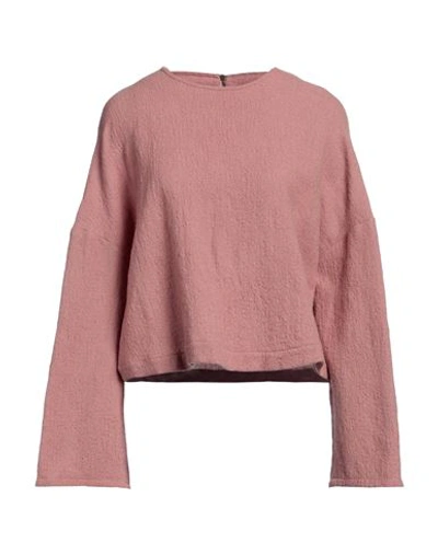Shop Alysi Woman Top Pastel Pink Size 6 Virgin Wool, Viscose