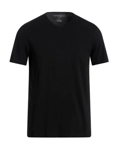 Shop Majestic Filatures Man T-shirt Black Size M Cotton, Elastane