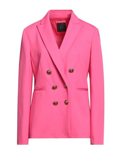 Pinko Woman Blazer Fuchsia Size 2 Viscose, Polyamide, Elastane In Magenta