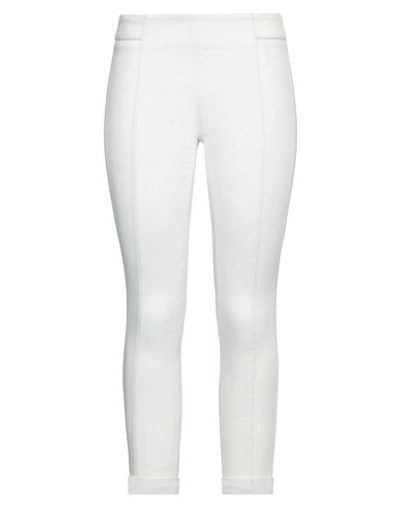 Shop Jacob Cohёn Woman Jeans Ivory Size 27 Cotton, Polyamide, Elastane In White