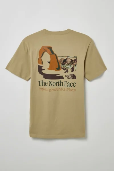 Shop The North Face Places We Love Arches Tee In Neutral, Men's At Urban Outfitters