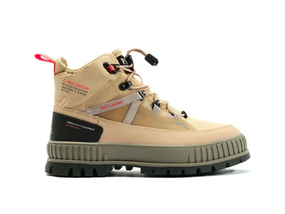 Shop Palladium Pallashock Travel Waterproof Unisex Boots In Beige