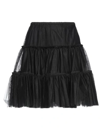 Shop Red Valentino Woman Mini Skirt Black Size 2 Polyamide, Polyester