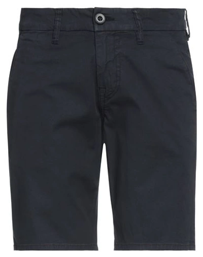 Shop Guess Man Shorts & Bermuda Shorts Midnight Blue Size 32 Cotton, Elastane