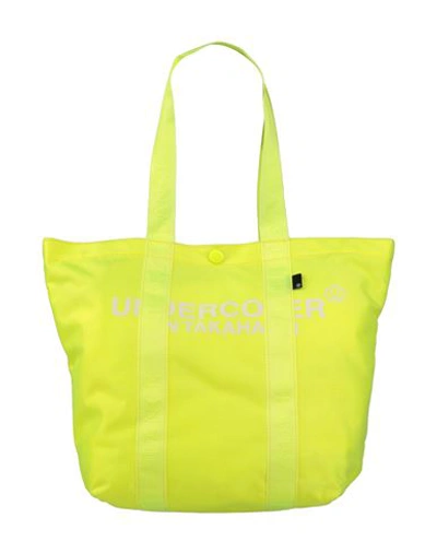 Shop Undercover Man Handbag Light Yellow Size - Nylon, Pvc - Polyvinyl Chloride